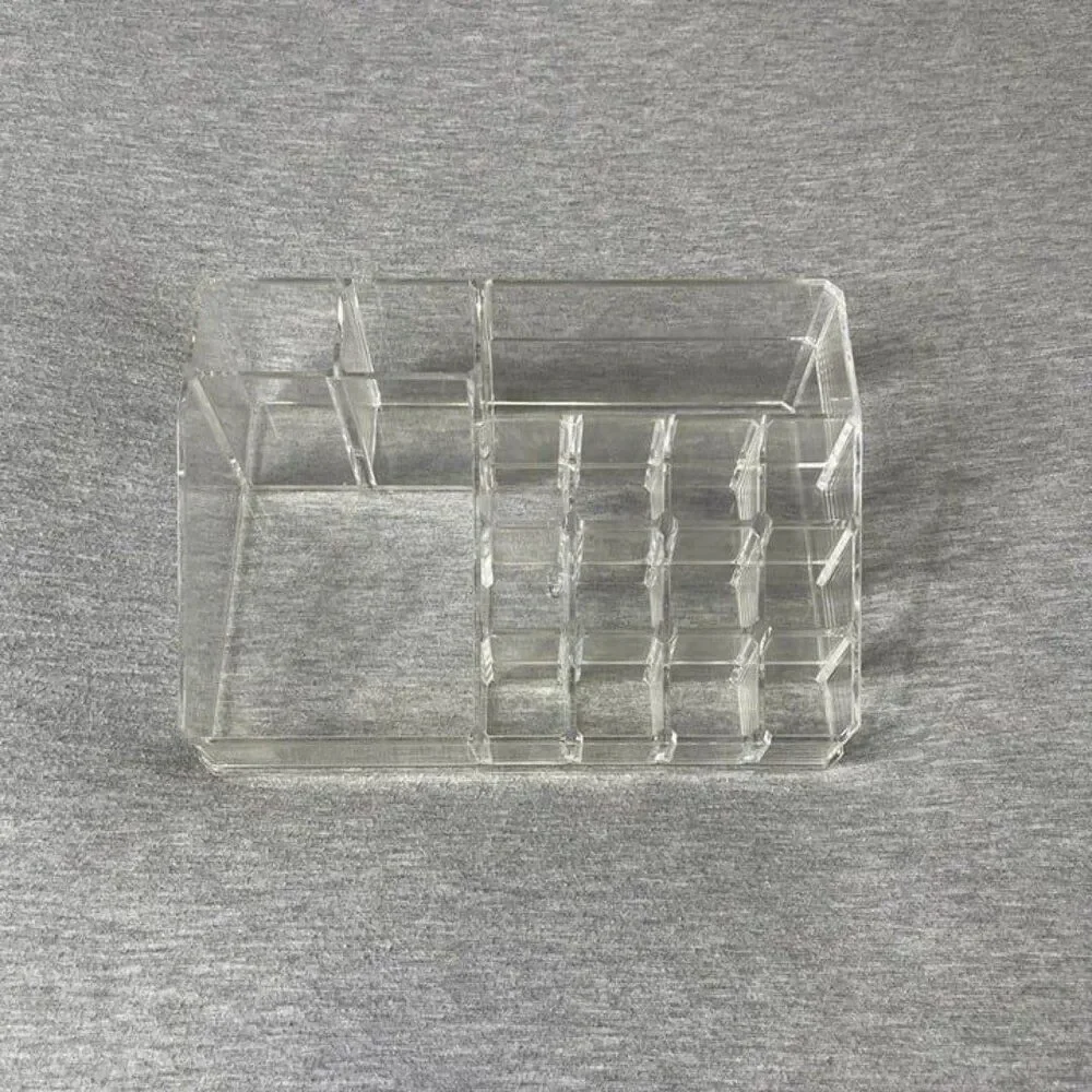 iDesign Clear Acrylic 16 Compartments Cosmetics Skincare Makeup Organizer